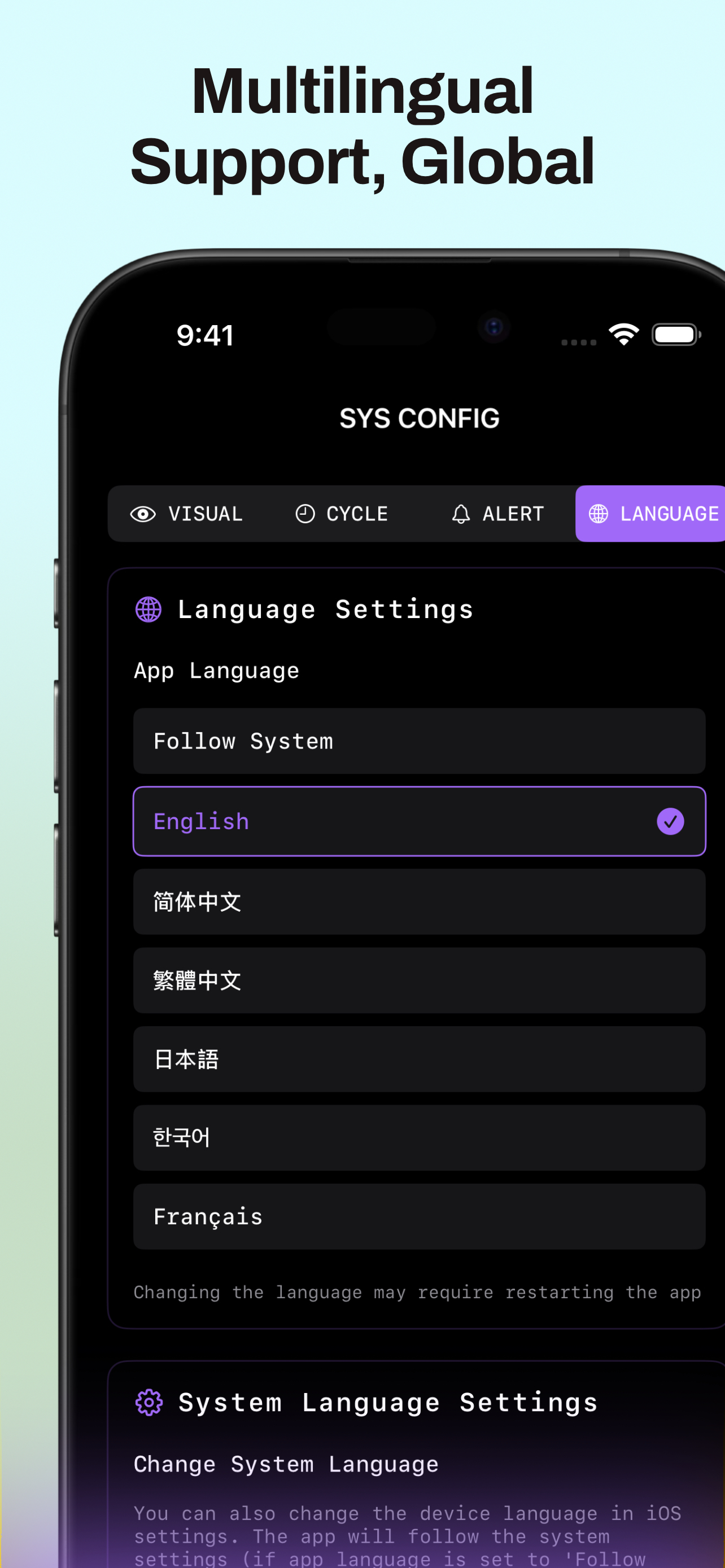 Multilingual Support